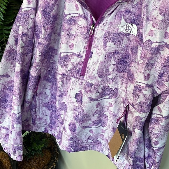 Brand New The North Face Hydrenaline Purple Zippered Pullover Windbreaker Jacket - Picture 6 of 16